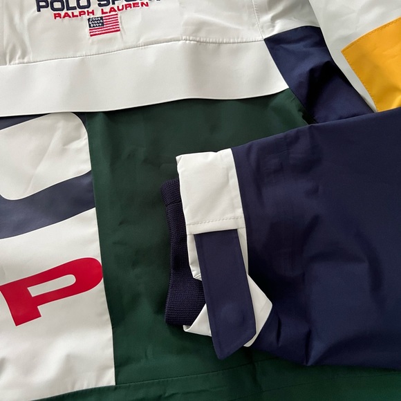 NWT! POLO SPORT 🇺🇸 Eton Field Jacket Color Block Waterproof - Picture 6 of 7